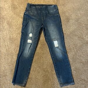 Rock & Republic Dark Blue Distressed Skinny Jeans